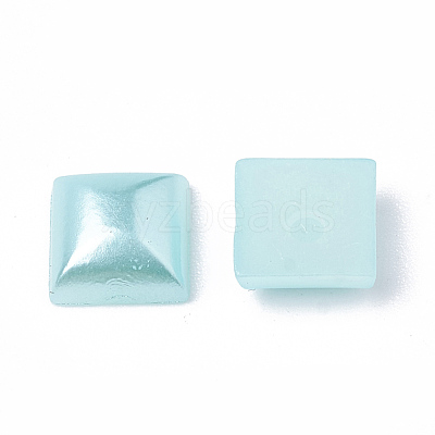 ABS Plastic Imitation Pearl Cabochons SACR-R748-6x6mm-Z19-1