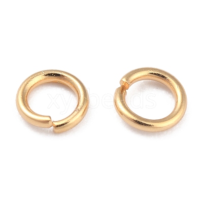 Rack Plating Brass Open Jump Rings X-KK-O139-18E-G-1