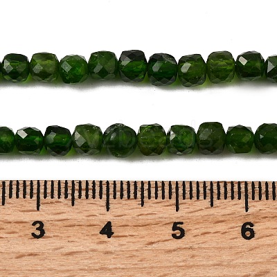 Natural Green Diopside Beads Strands G-F799-D01-01-1