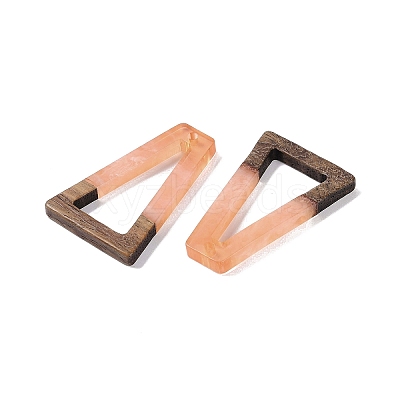 Resin & Wood Pendants WOOD-F015-10B-1