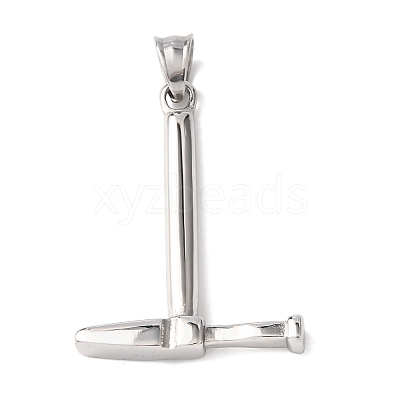 304 Stainless Steel Pendants STAS-P443-01P-1