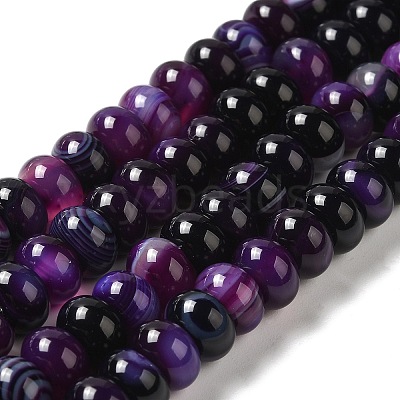 Natural Agate Beads Strands G-H295-C03-01-1