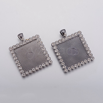 Alloy Pendant Cabochon Settings ALRI-TAC0001-05A-B-1