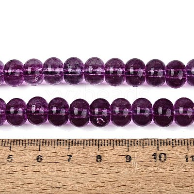 Crackle Transparent Glass Beads Strands GLAA-N074-02B-05-1