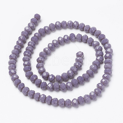 Opaque Solid Color Glass Beads Strands EGLA-A034-P2mm-D11-1