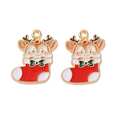 Alloy Enamel Pendants ENAM-I061-01KCG-27-1