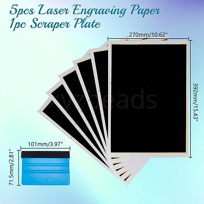 Paper Engraving Marking Paper for Laser Engraver and Cutting Machine DIY-WH0700-36A-1