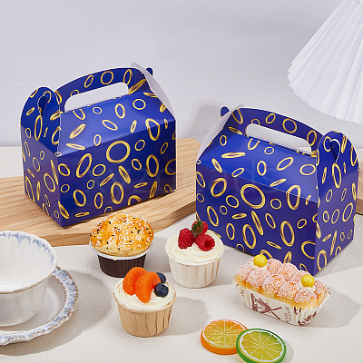 12Pcs Ring Printed Cardboard Paper Packing Boxes with Die Cut Hole Handles CON-WH0085-187-1