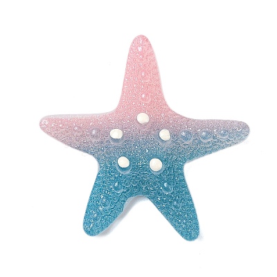 Gradient Color Opaque Resin Decoden Cabochons CRES-P036-01B-03-1