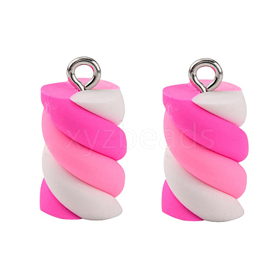 Handmade Polymer Clay Charms X-CLAY-T016-83F-1