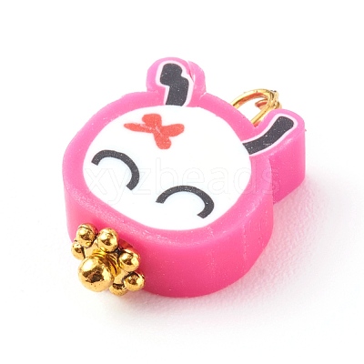 Polymer Clay Charms PALLOY-JF00681-1