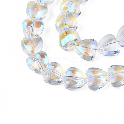 Electroplate Glass Beads Strands EGLA-S188-13-B04-1