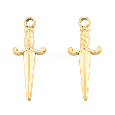 Ion Plating(IP) 201 Stainless Steel Pendants STAS-N098-246LG-1
