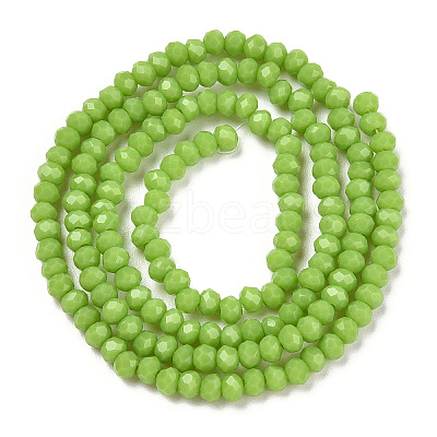Opaque Solid Color Imitation Jade Glass Beads Strands EGLA-A044-P6mm-D30-1