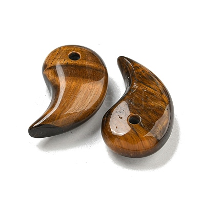 Natural Tiger Eye Pendants G-K338-23D-1