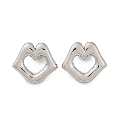 304 Stainless Steel Stud Earrings EJEW-K268-11P-1