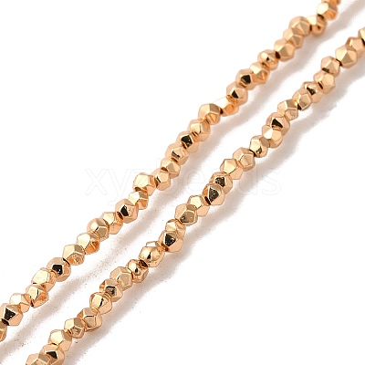 Electroplated Synthetic Non-magnetic Hematite Beads Strands G-I364-O01-LG-1