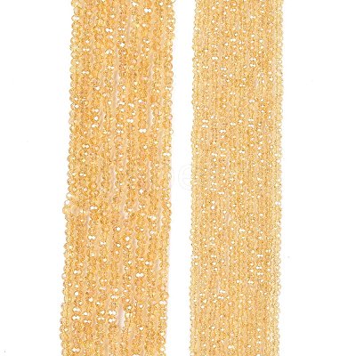 Electroplate Glass Beads Strands EGLA-A044-T1mm-B03-1