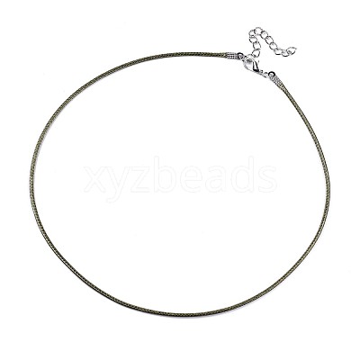 Waxed Cotton Cord Necklace Making MAK-S034-020-1