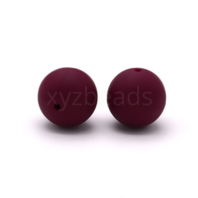Round Food Grade Eco-Friendly Silicone Beads SI-JX0066A-24-1