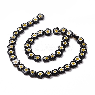 Handmade Millefiori Glass Bead Strands LAMP-J035-10mm-49-1