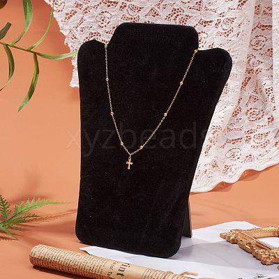 Velvet Necklace Display Bust NDIS-R004-04-1
