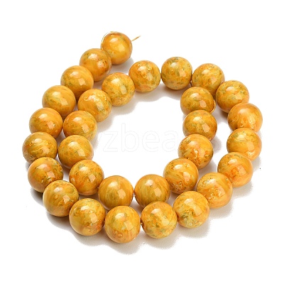 Baking Paint Glass Beads Strands GL-CBA8F4B-02A-1