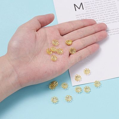 Iron Fancy Bead Caps IFIN-ZX1173-G-1