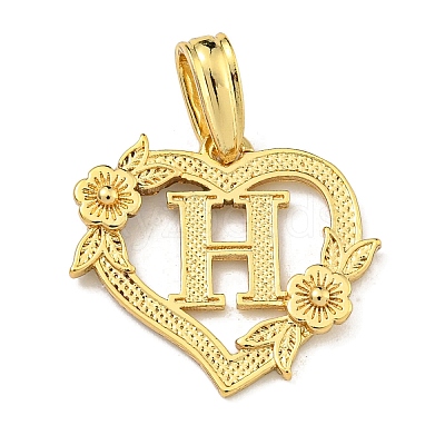 Heart Brass Pendants KK-I714-04G-H-1