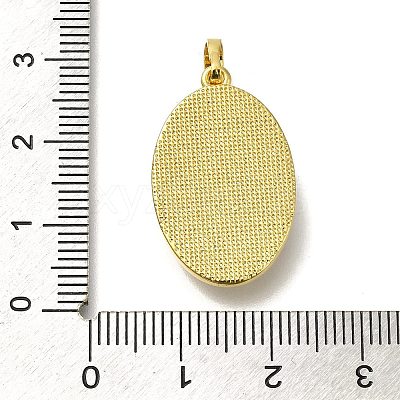 Brass Pave Shell Birth Flower Pendants FIND-I040-04D-1