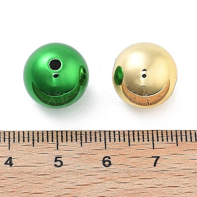 Christmas Theme UV Plating Acrylic Beads PACR-B003-01B-1