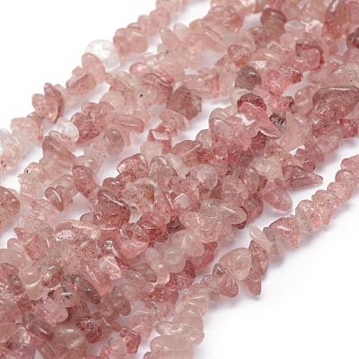 Natural Strawberry Quartz Beads Strands G-P332-53-1