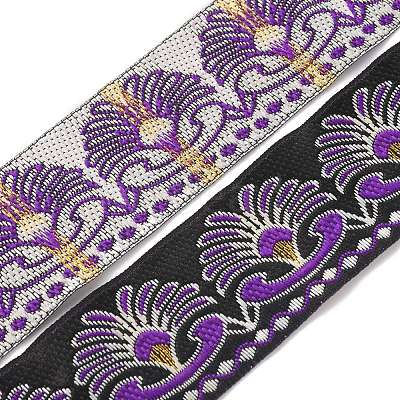 Ethnic Style Embroidery Polyester Ribbons OCOR-WH0077-29E-1