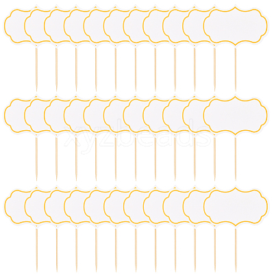 1 Set Paper Blackboard Cake Toppers AJEW-SC0003-84A-1