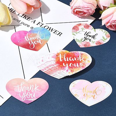 Coated Paper Thank You Greeting Card DIY-FS0007-76A-1