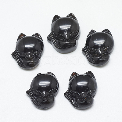 Natural Dyed & Heated Black Agate Pendants G-T122-16D-1