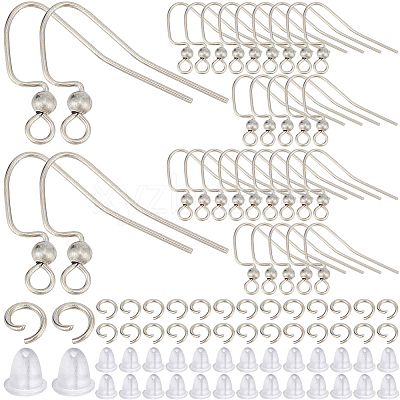 200Pcs 304 Stainless Steel Earring Hooks STAS-SP0001-44-1