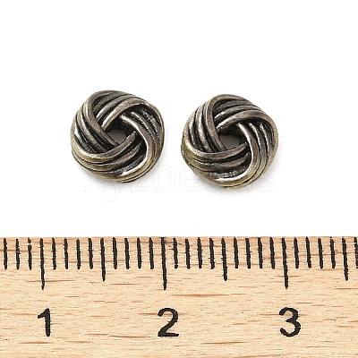 Tibetan Style Rack Plating Brass Bead KK-Q805-23AB-1