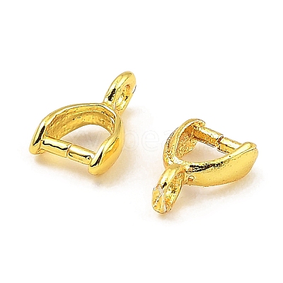 Rack Plating Brass Ice Pick Pinch Bails KK-Z030-05A-G-1