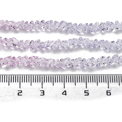 Transparent Glass Bead Strands X-GLAA-H023-03L-1