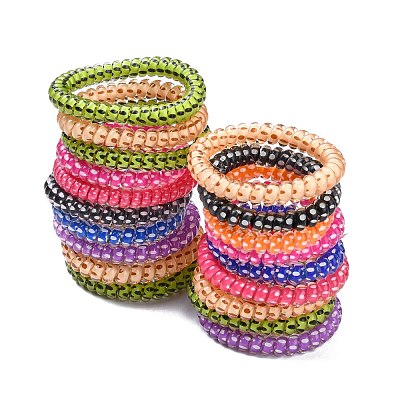 Telephone Cord Elastic Hair Ties OHAR-R113-06-1