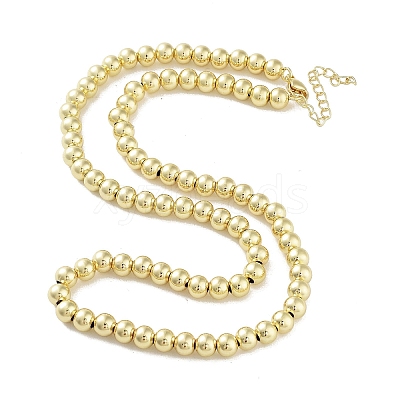 Brass Beaded Necklaces NJEW-L170-08C-G-1