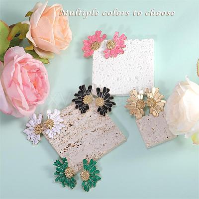 Vintage Flower Stud Earrings for Women JE1095B-1