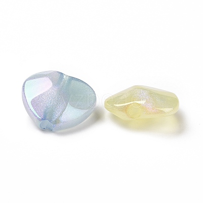 Electroplate Acrylic Beads OACR-A011-02-1