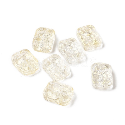 Transparent Spray Painted Glass Beads X-GLAA-I050-08A-1