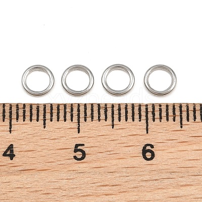 304 Stainless Steel Closed Jump Rings STAS-G393-06P-03-1