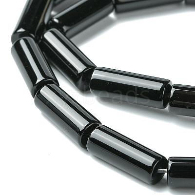 Natural Black Onyx Beads Strands G134-1