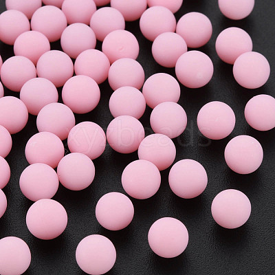 Opaque Acrylic Beads PAB702Y-B01-02-1