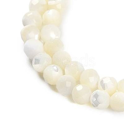 Shell Beads Strands SSHEL-E571-38-4mm-1