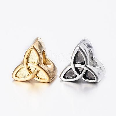 304 Stainless Steel European Beads Enamel Settings STAS-H368-30-1